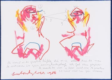 Anton Heyboer (1924-2005) - Twee vrouwen