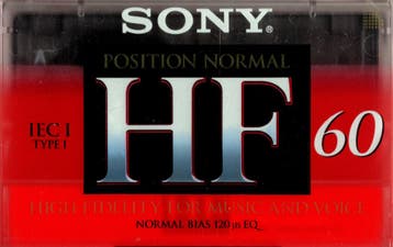 Sony HF 60 Cassetteband – Type I - 60 minuten (Nieuw), Cd's en Dvd's, Cassettebandjes, Verzenden, Nieuw in verpakking