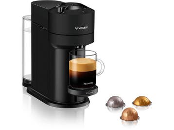 Krups -  Nespresso  Vertuo Next - Capsulemachine Zwart, Verzenden, Nieuw, Koffiepads en cups, Afneembaar waterreservoir
