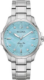 Bulova 96P248 Marine Star Series B dameshorloge, Overige merken, Staal, Verzenden, Polshorloge