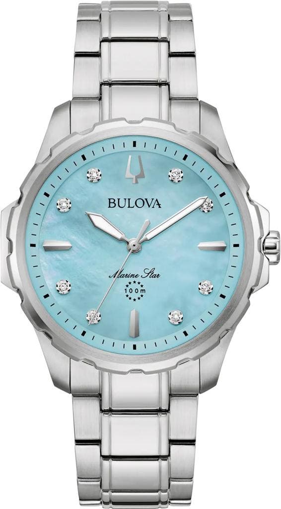 Bulova 96P248 Marine Star Series B dameshorloge, Sieraden, Tassen en Uiterlijk, Horloges | Dames, Polshorloge, Nieuw, Overige merken