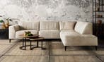 Hoekbank Aspen - hoekbanken - Creme, Nieuw, 150 cm of meer, Leer, 250 tot 300 cm