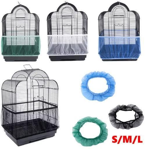 Mesh Vogelkooi Cover – Nylon Zaadvanger voor Vogelkooien, Dieren en Toebehoren, Vogels | Toebehoren, Nieuw, Verzenden