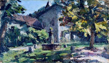 Pierre Calès (1870-1961) - Place de Tencin, matin de fin