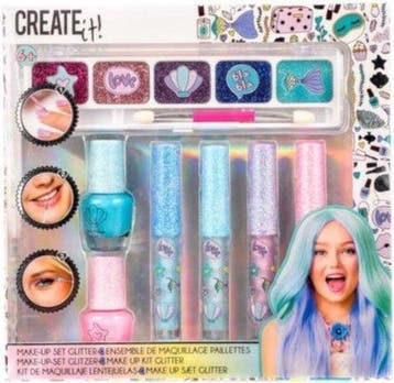 Create It! Make-up Set Glitter Meisjes 7-delig, Verzenden, Nieuw