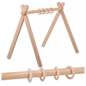Kruzzel Houten baby gym speelstandaard 64 x 43 x 52 cm me..., Ophalen of Verzenden, Nieuw