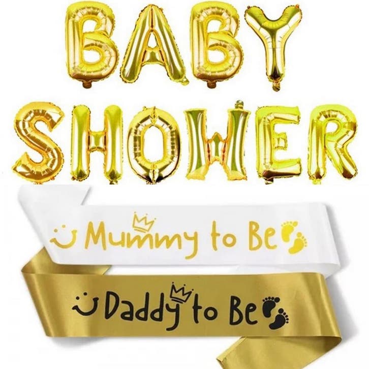 Babyshower set Mommy en Daddy to Be, Hobby en Vrije tijd, Feestartikelen, Geboorte of Huwelijk, Nieuw, Versiering, Verzenden