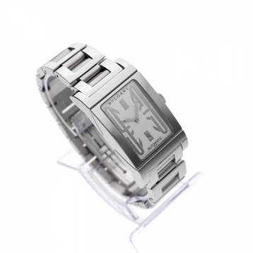 Bvlgari Rettangolo Automatic RT45S; Automatisch Heren Hor..., Overige merken, Leer, Polshorloge, Ophalen of Verzenden