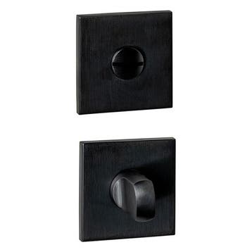 Deurbeslag | Wc-sluiting | Intersteel (Vierkant, RVS, Zwart), Verzenden, Nieuw