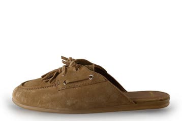 Manfield Instappers in maat 42 Beige, Kleding | Dames, Verzenden, Zo goed als nieuw, Manfield, Instappers