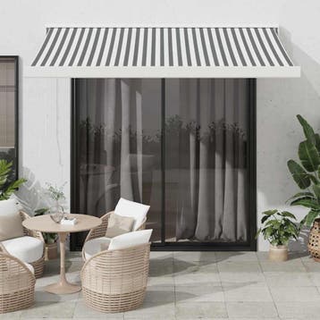 vidaXL Luifel uittrekbaar 3,5x2,5 m stof en aluminium, Verzenden, Nieuw