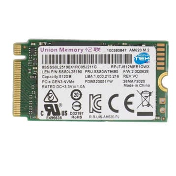 Union Memory AM620 512GB PCIe Gen3 x4 NVMe 1.3 M.2 2242 SSD, Computers en Software, Harde schijven, Ophalen of Verzenden, Nieuw