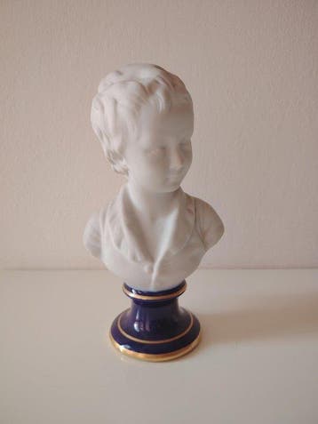 Tharaud - Buste, Busto di ragazzo - 20 cm - Biscuit