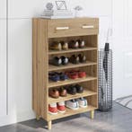 vidaXL Schoenenkast Ambachtelijk eiken 60 x 35 x 105 cm, Verzenden, Nieuw