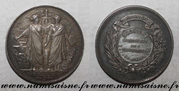 Ohne Jahr France Medaille Union Kammer Aus Gummi, Gewachs..., Verzenden