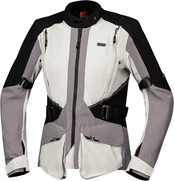 IXS Tourster-STX 1.0 Waterdichte Dames Light Grijs Textiele, Motoren, Kleding | Motorkleding, Dames, Nieuw met kaartje, Jas | textiel