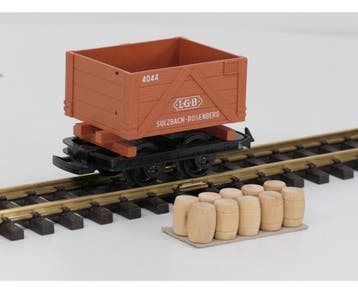 LGB 4044 Veldspoor bakwagen met lading (Goederenwagons), Overige typen, Ophalen of Verzenden, Zo goed als nieuw, LGB