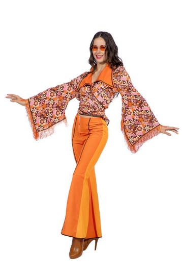Seventies Outfit Oranje Dames, Ophalen of Verzenden, Nieuw
