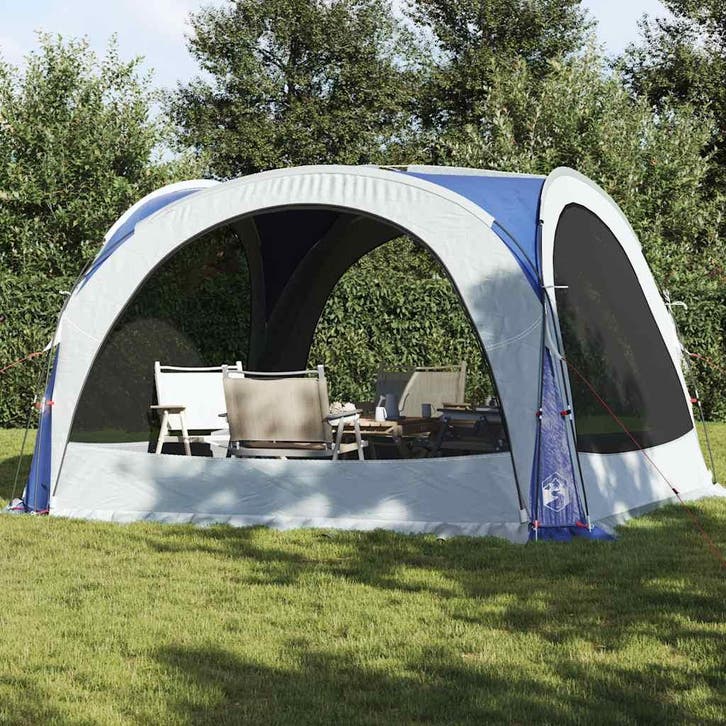 vidaXL Partytent waterdicht blauw, Caravans en Kamperen, Tenten, Nieuw, tot en met 2, Verzenden