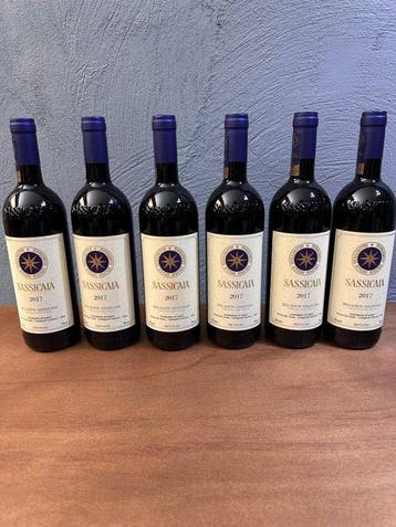 2017 Tenuta San Guido, Sassicaia - Bolgheri DOC - 6 Flessen, Nieuw