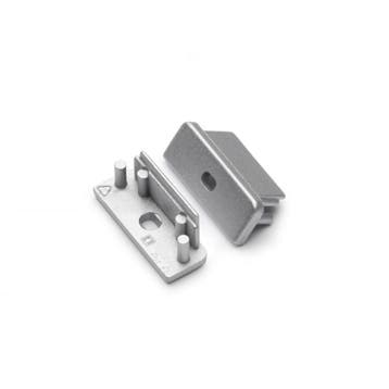END CAP MET KABELOPENING | SURFACE | 14MM | ZILVER | 2 STUKS, Nieuw