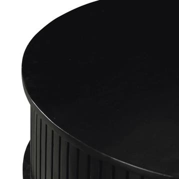 Salontafel Madison Black | 80 cm | Rond | Starfurn, Ophalen of Verzenden, Nieuw