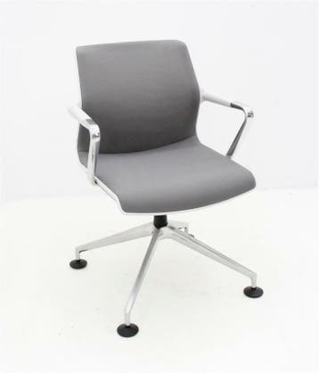 Vitra Unix Chair four-star base - grijze bekleding - 4-poot, Werkplek, Ophalen of Verzenden, Gebruikt, Overige typen