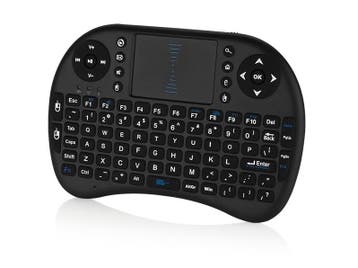 Draadloos mini toetsenbord met touchpad - zwart, Spelcomputers en Games, Games | Overige, Ophalen of Verzenden, Nieuw