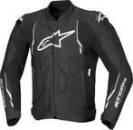 Alpinestars Dusk Zwart Wit Leren Motorjas, Nieuw met kaartje, Jas | leer, Alpinestars, Heren