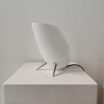 Hala - Lamp - Glas, Metaal - tijdloos modern, Antiek en Kunst