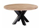 Eiken eettafel rond - 120cm, Huis en Inrichting, Tafelonderdelen, Nieuw