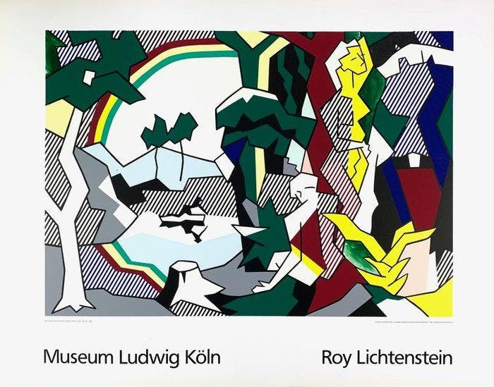 Roy Lichtenstein (1923-1997) - Landscape with Figures and, Antiek en Kunst, Kunst | Tekeningen en Foto's