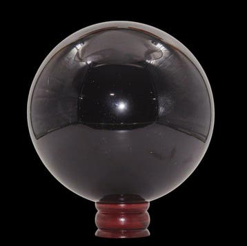 8,7 kg Zwarte obsidiaan kristallen bol – 19,5 cm – Mexico, Verzamelen