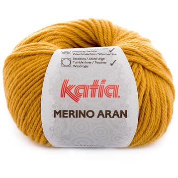 Katia Merino Aran - 41 mosterdgeel - Merinogaren, Ophalen of Verzenden, Nieuw
