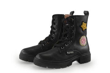 Muyters Veterboots Meisjes in maat 27 Zwart, Verzenden, Jongen of Meisje, Schoenen, Zo goed als nieuw