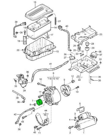 Dynamo-poelie. Porsche 955/957 Cayenne / 970 Panamera, Verzenden, Nieuw