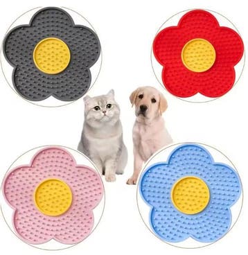 Zonnebloem Lickmat Hond en Kat –Siliconen Likmat, Stressverl, Verzenden, Nieuw