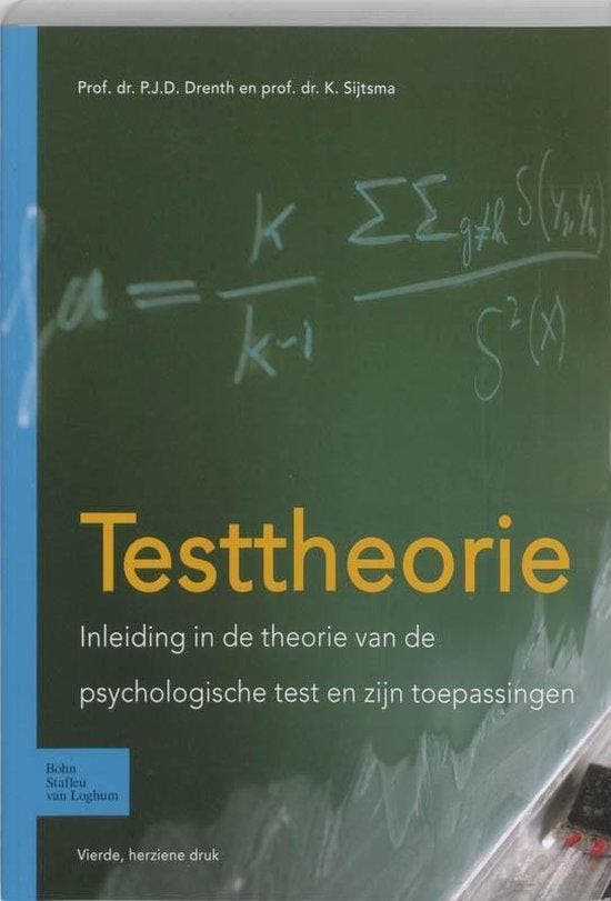 Testtheorie, 9789031347476, Boeken, Studieboeken en Cursussen, Zo goed als nieuw, HBO, Verzenden