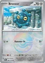 Bronzor 066/131 Pokeball Prismatic Evolutions, Ophalen of Verzenden, Nieuw, Losse kaart, Foil
