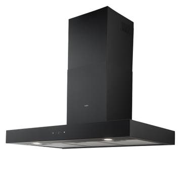 CENDO MB890EPDZ - Afzuigkap - 90 cm - A++ - Zwart - 600 m³/h, Wandschouwkap, Recirculatie, Nieuw, Ophalen of Verzenden