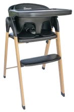 BabyGo Levels Black Wood Kinderstoel, Verzenden, Nieuw, Meegroeistoel