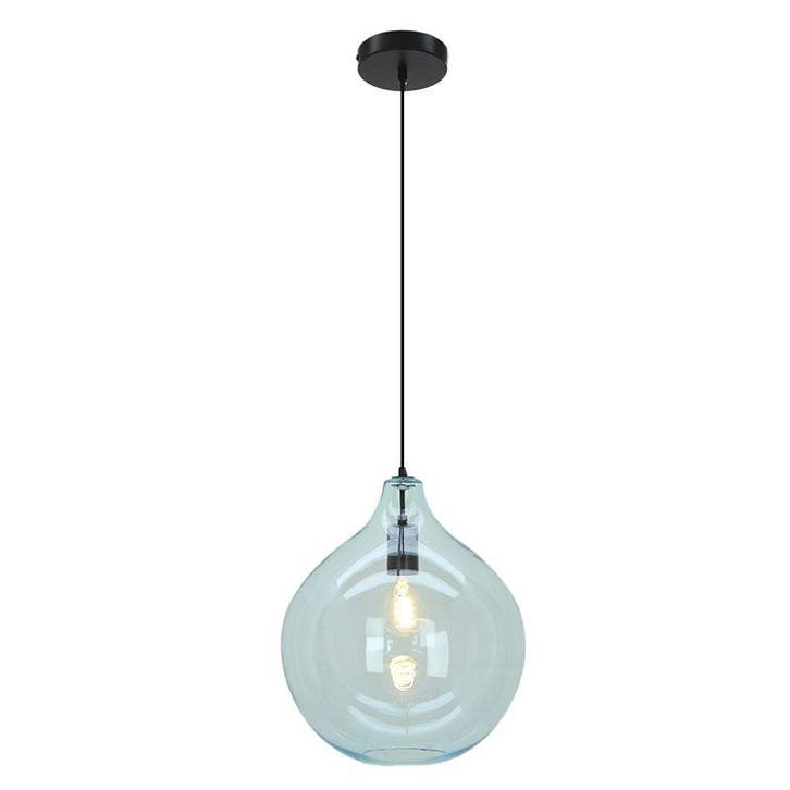 Design hanglamp blauw, Cees, Huis en Inrichting, Lampen | Hanglampen, Nieuw, Glas, Ophalen of Verzenden