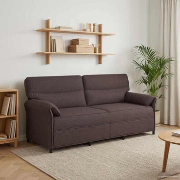 vidaXL Bank 100% polyester metalen frame MDF, Multiplex, Huis en Inrichting, Banken | Bankstellen, Verzenden, Nieuw, Stof, Minder dan 150 cm