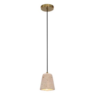 Marmeren hanglamp beige, Claes, Ophalen of Verzenden, Nieuw, Metaal, Landelijk