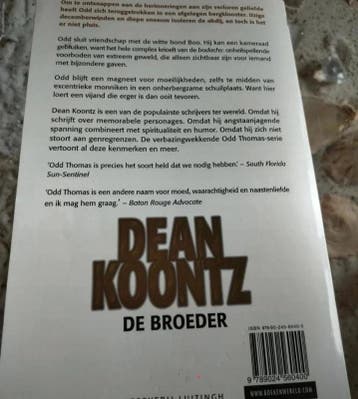 Dean Koontz - de broeder, Gelezen, Dean Koontz