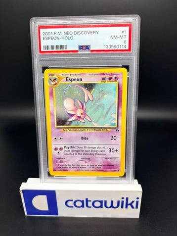 Pokémon - 1 Graded card - Espeon Holo 27395 PSA 8 - Neo, Nieuw