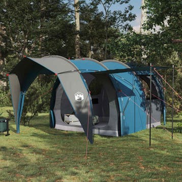 vidaXL Tunneltent 4-persoons Blauw 185T Polyester met PU, Verzenden, Nieuw, Tot en met 2