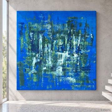 Bri Debernardi - WAKAME - 130x130 XXL ABSTRACT
