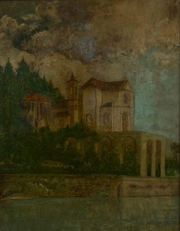 Italiaanse school (XX) - Chiesa sull’acqua