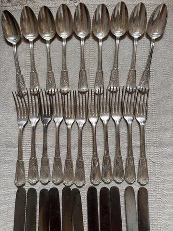 Christofle - Bestekset (10) - Tarwekolven - Verzilverd